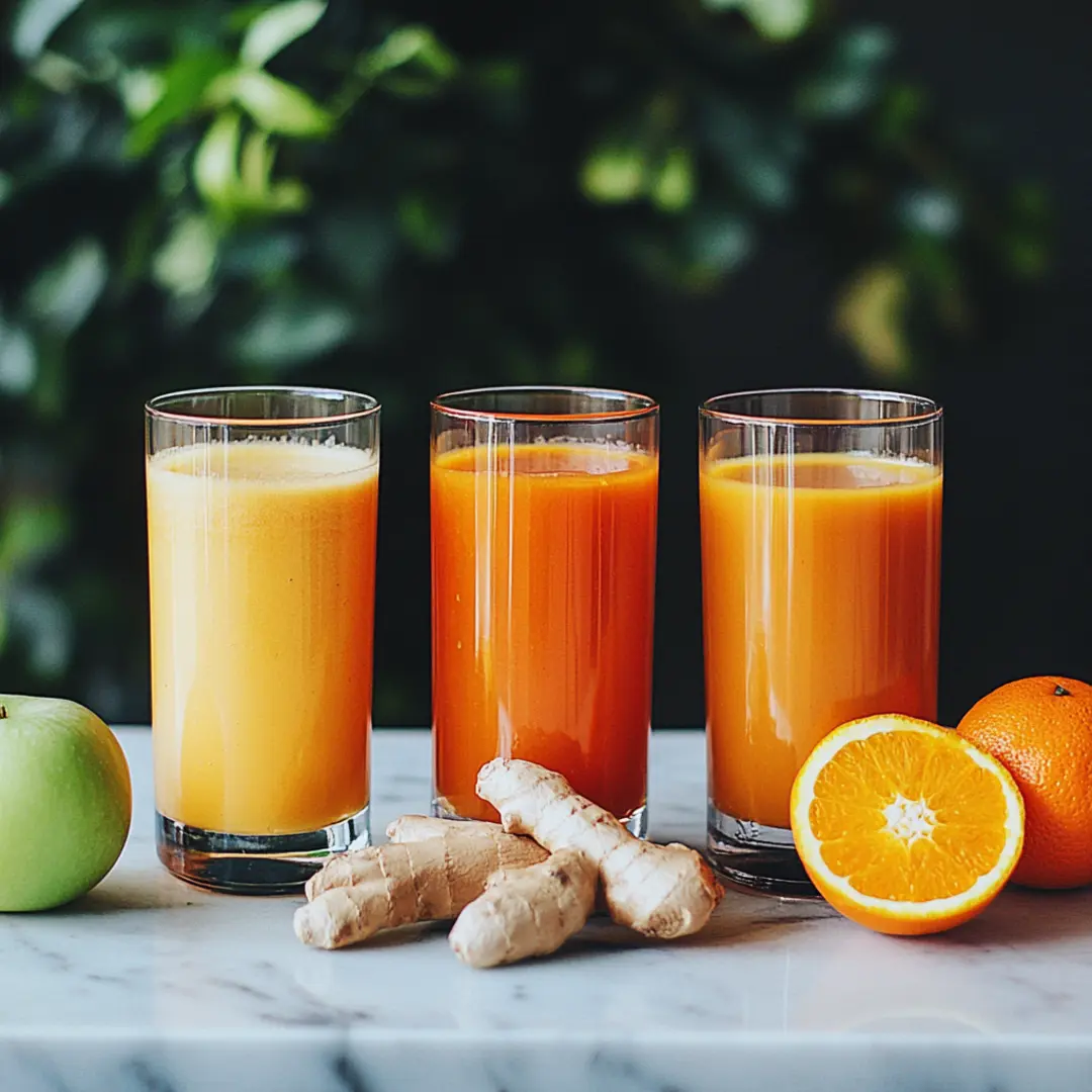 Carrot Juice Recipe and other juices Carrot Juice Recipe, orange jiuice and apple juice